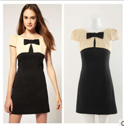 Bowknot cotta formal cocktail dress, Peter Pan style, 3 sizes, â¬69.95 before
