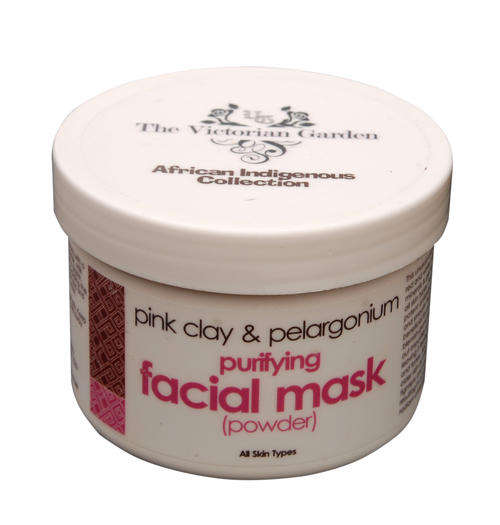 Organic beauty! Pink Clay and Pelargonium Purifying Facial Mask (Powder) - 100g