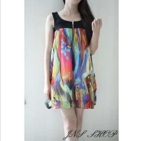 Coloring summer dress with zip! Promotion! size 30-36