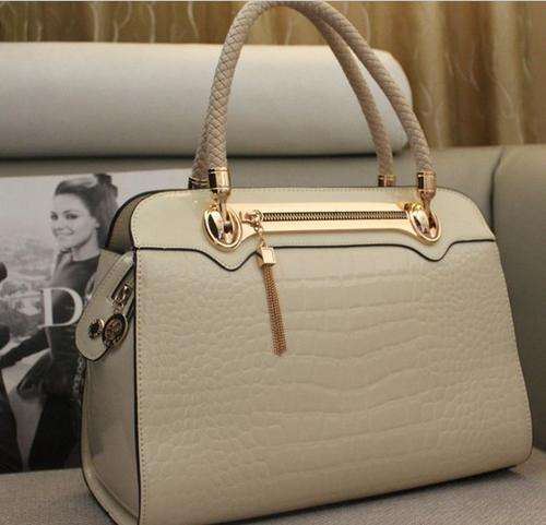 Crocodile pattern office lady loves bag. Rice color. Stock in ZA