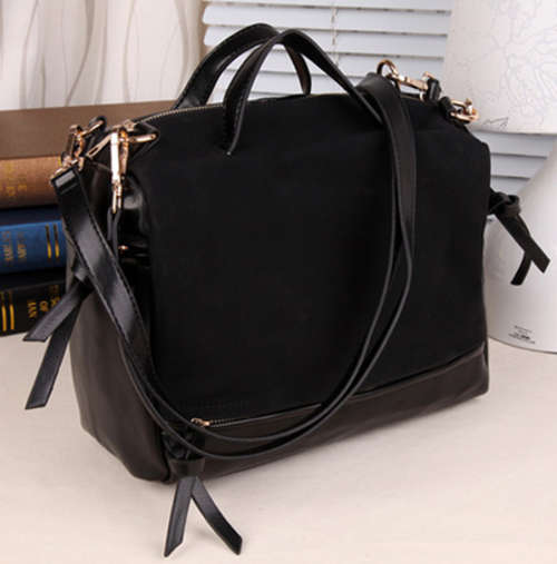 European Style Retro Nubuck Large Lady's Bag.Black Color. Shipping Fee: R30