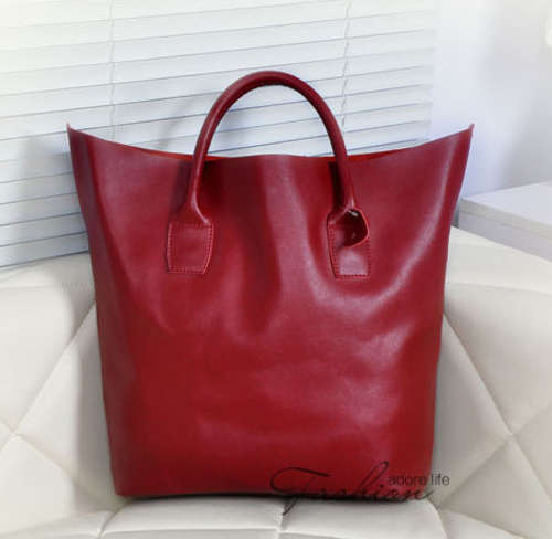 Famous design genuine leather handbag. Red color. Stock in ZA