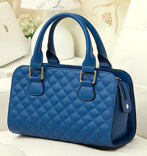 Elegant medium size useful work or leisure handbag. Blue color. Stock in ZA