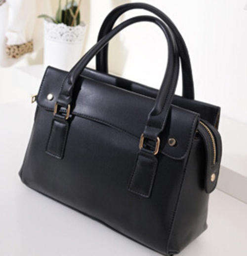 High quality designed office ladies love stereotyped handbag. Black color. Stock in ZA