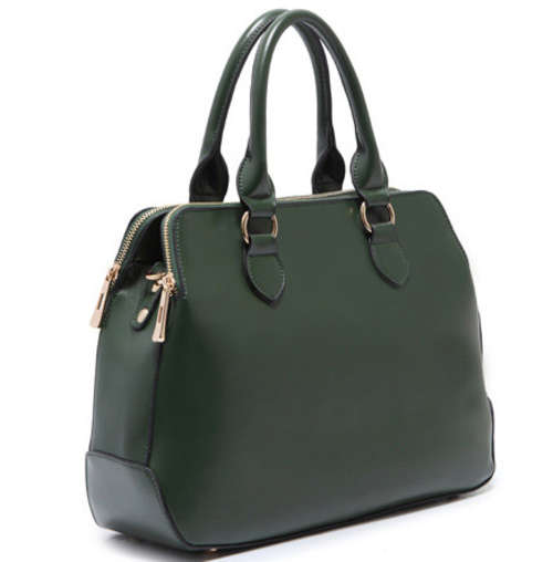 Classic double zips stars love handbags with strapes. Green color. Stock in ZA