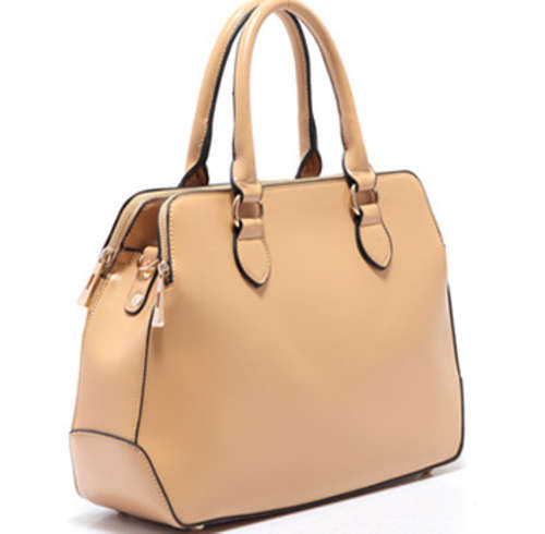Classic double zips stars love handbags with strapes. Khaki color. Stock in ZA