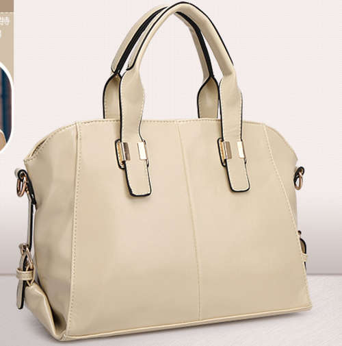 Noble style ladies large handbag with strape. Rice white color. Stock in ZA