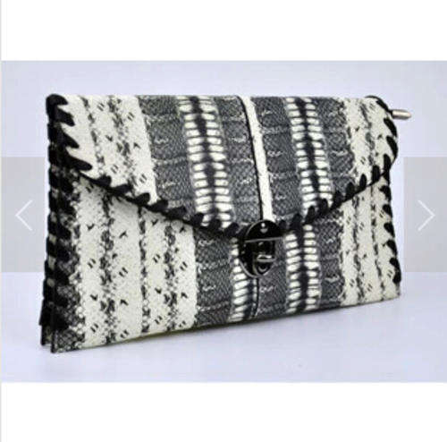First layer genuine leather snake pattern clutch evening handbag. Beautiful!