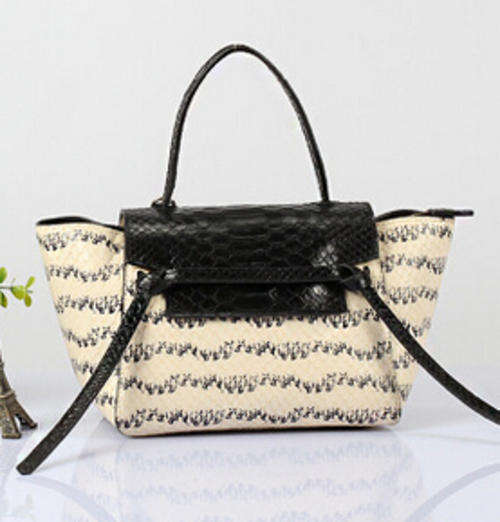 Genuine leather catfish style handbag,amazing quality.Rice color.