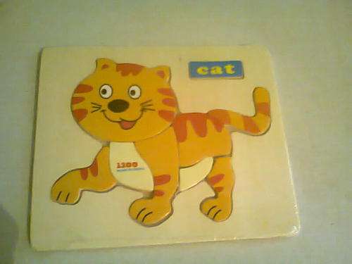 MINI wooden cat puzzle