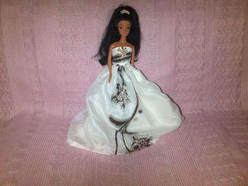 handmade barbie evening dress (doll not included)