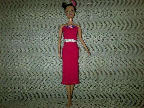 pink handmade barbie doll dress (doll not included)