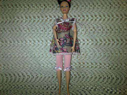 two piece barbie doll outfit(doll not included)