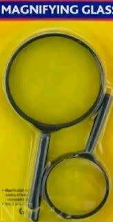 2 PC MAGNIFYING GLASS