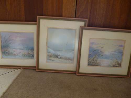 Trio of Paintings -Sea scenes