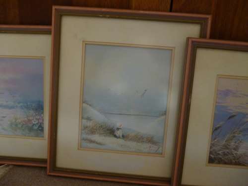 Trio of Paintings -Sea scenes