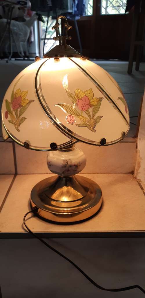 Vintage Art Deco Glass Desk lamp