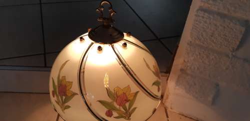 Vintage Art Deco Glass Desk lamp