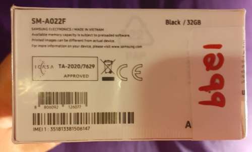 Samsung Galaxy A02 Black