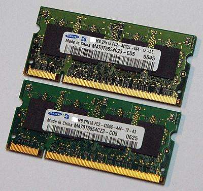 1GB DDR2 Notebook Ram Modules x 2!!!!!!!