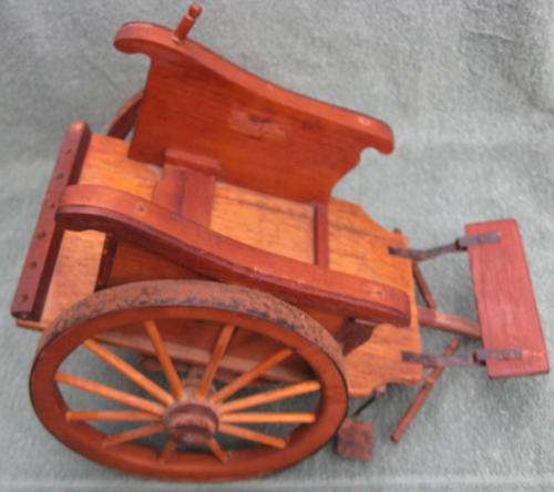 WOODEN CART MINIATURE  For display.