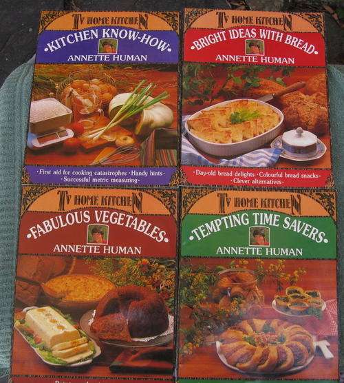 TV HOME KITCHEN COOKBOOKS by Annette Human.( Price is for four books)