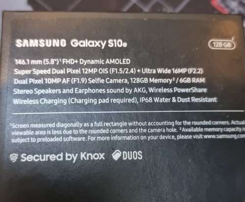 Samsung Galaxy S10e Dual Sim Phone