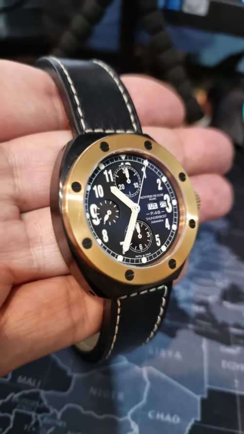 Montres De Luxe P48 Thunderbolt - Made in Italy - Limited Swiss Chronograph ETA Cal. 7750 Watch