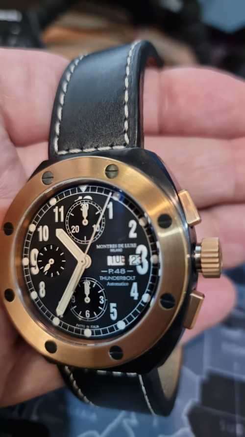 Montres De Luxe P48 Thunderbolt - Made in Italy - Limited Swiss Chronograph ETA Cal. 7750 Watch