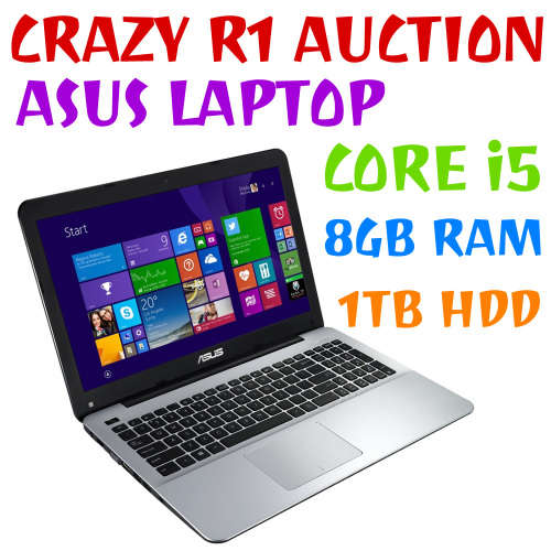 ASUS X555L - Intel Core i5-5200U 2.7GHz, 8GB RAM, 1TB HDD, 15.6" Display, Bluetooth, Windows 10