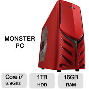 *CRAZY R1 AUCTION* Gaming PC - Core i7-3770 3.9Ghz, 16GB Memory, 1TB Hard Drive, Raidmax Gaming Case