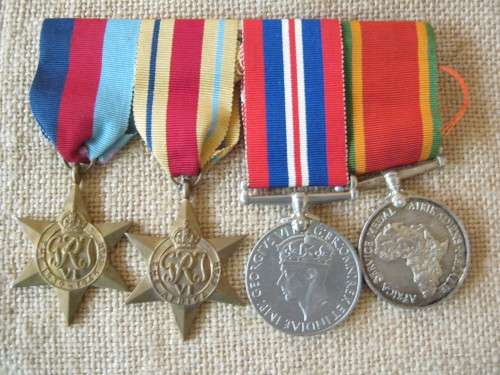 WW II GROUP OF MEDALS TO H.W. VD DIEPRAAM RAND LIGHT INFANTRY
