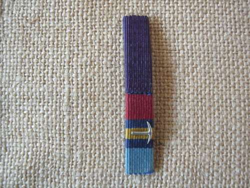 RHODESIAN RIBBON BAR WITH PICK EMBLAM