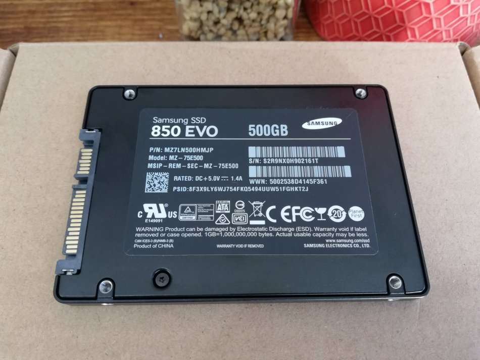 Samsung 850 Evo 500GB SSD (Solid State Drive)