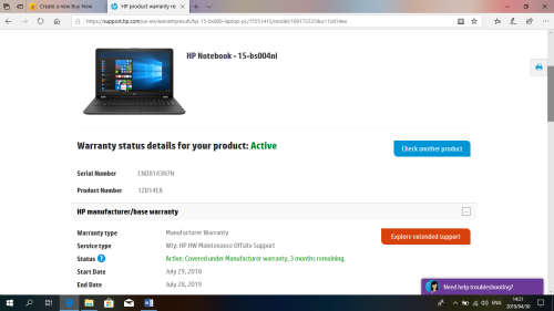 (High Spec!!) New HP Pavilion Core i5 7th Generation/ UHD Graphics/ 1TB Hybrid/ Warranty till 2020