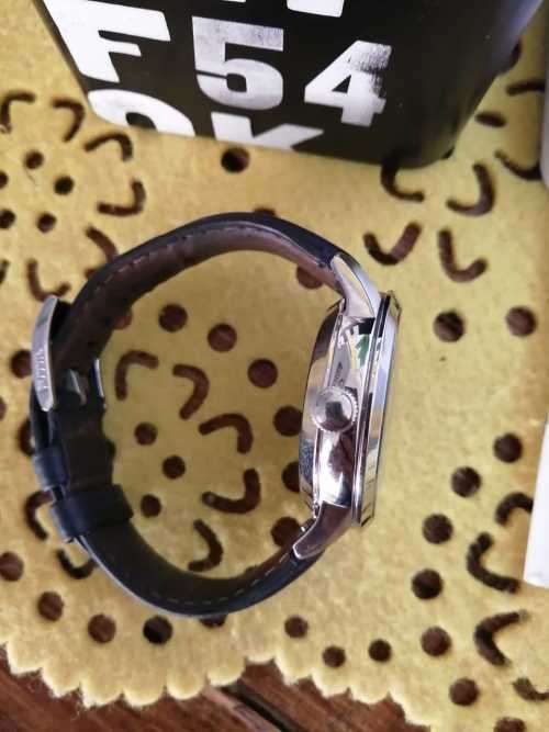 Fossil Townsman Men's Automatic Skeleton Watch-ME3110 with Original Blue Leather Strap