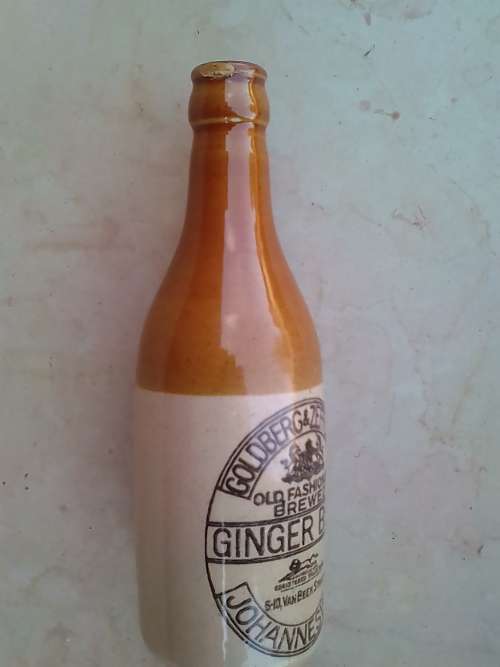 Ginger beer stoneware bottle