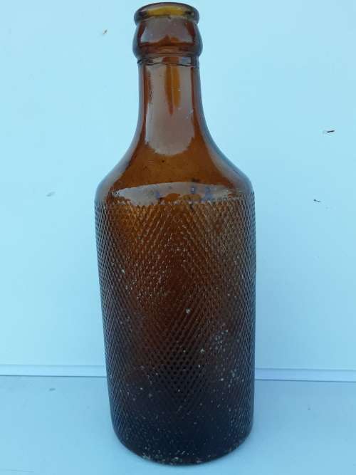 SULLIVANS BRAKPAN & KIMBERLEY dumpy glass Crown Top Ginger beer bottle