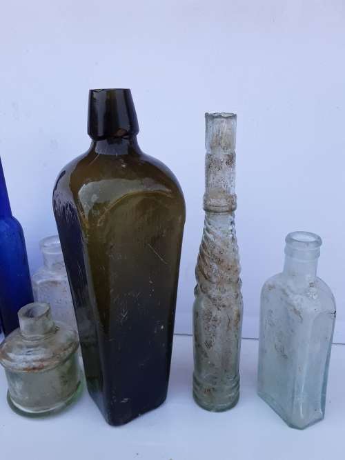 Collection of pre 1910 bottles