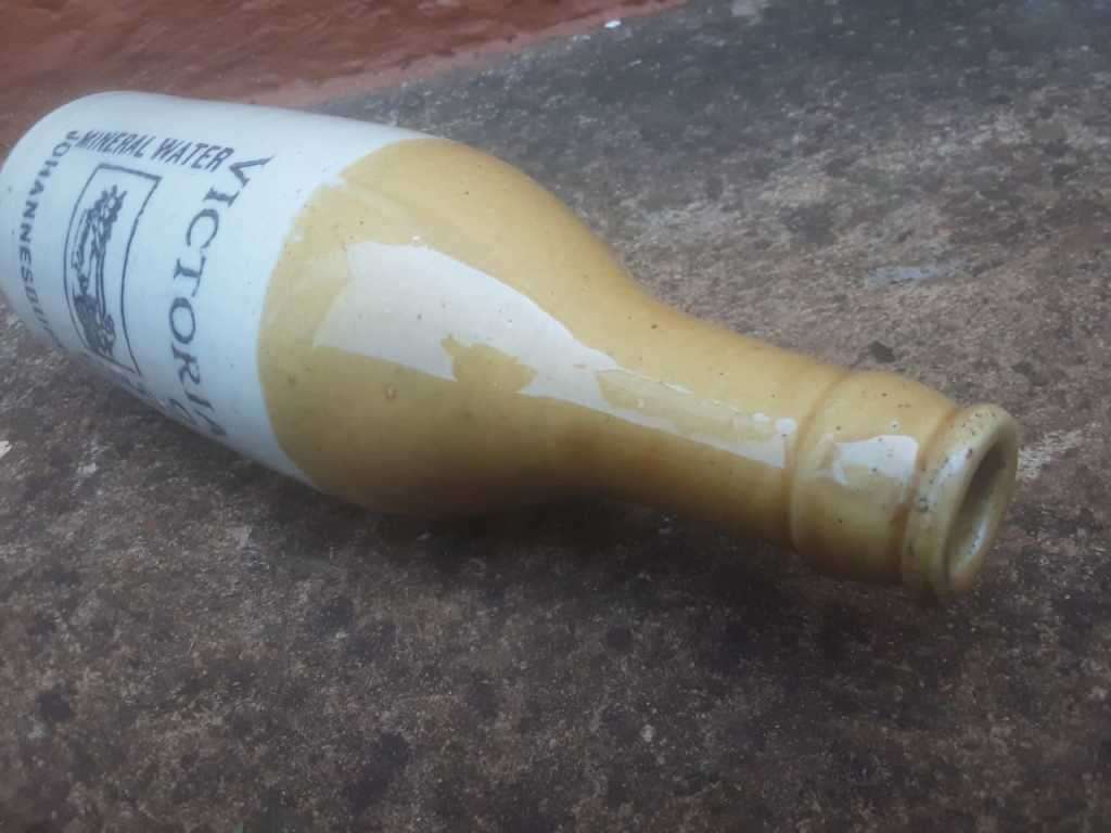 Antique Victoria ginger beer bottle