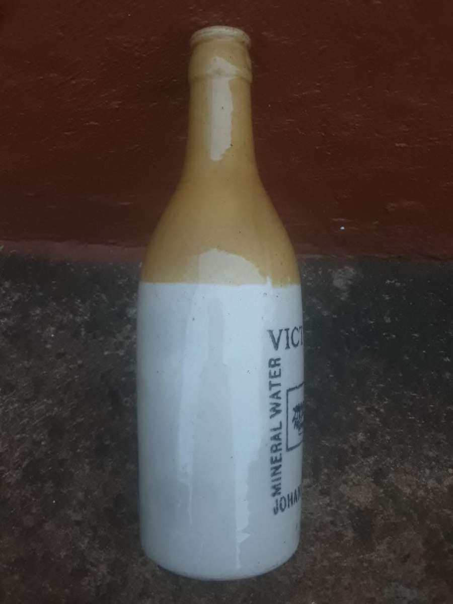 Antique Victoria ginger beer bottle