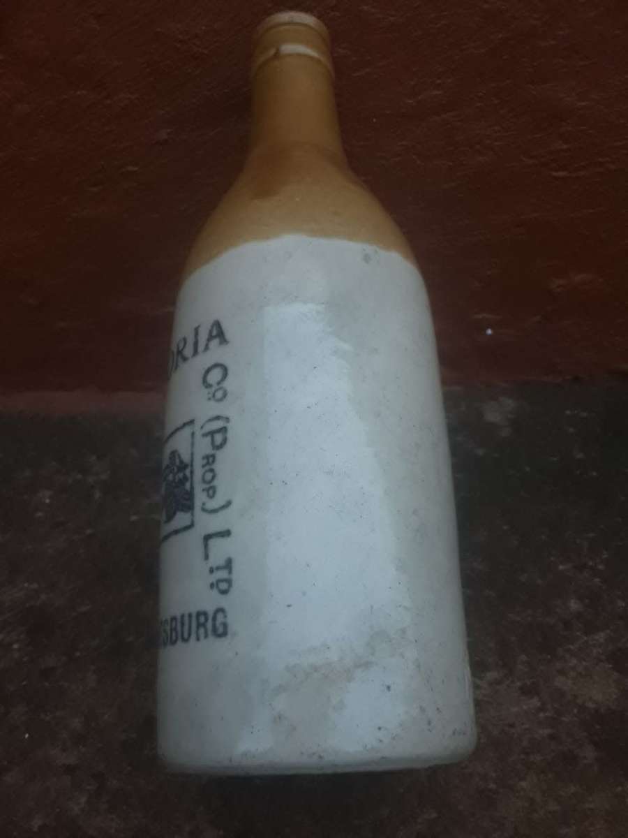 Antique Victoria ginger beer bottle