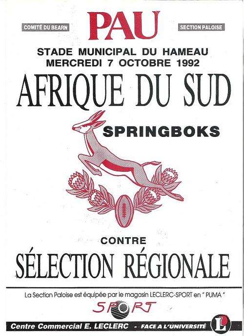 AQUITAINE XV V SOUTH AFRICA 1992