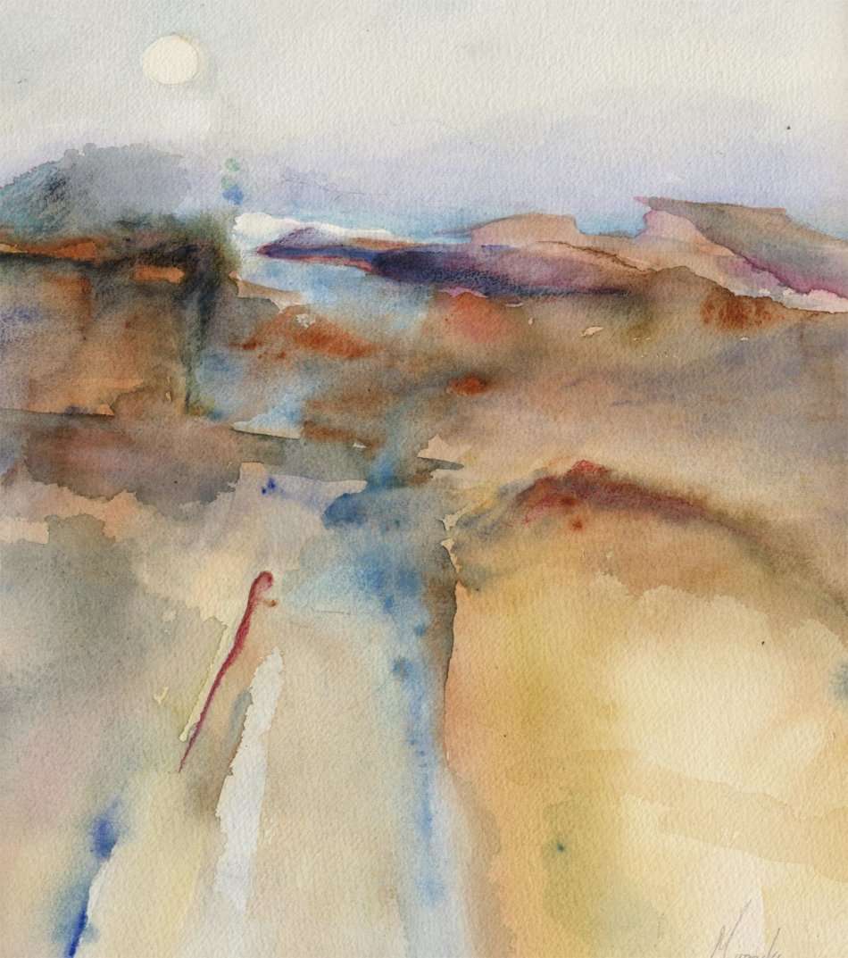 Waterscape - Original Watercolor - Miranda Gerber