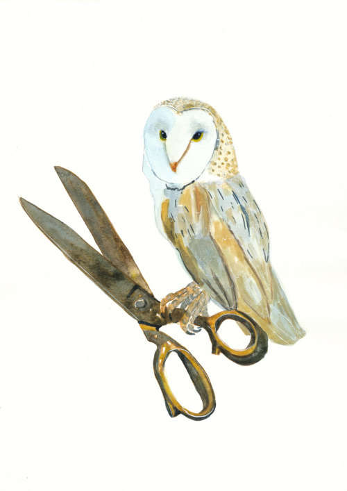 A4 Watercolour Painting - `n Uiltjie Knip