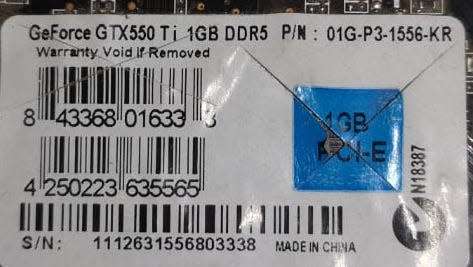 EVGA GeForce GTX 550 Ti