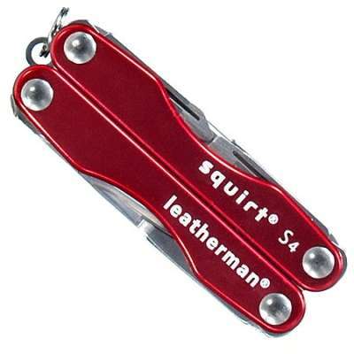 LEATHERMAN SQUIRT S4 | GENUINE LEATHERMAN | METALLIC RED