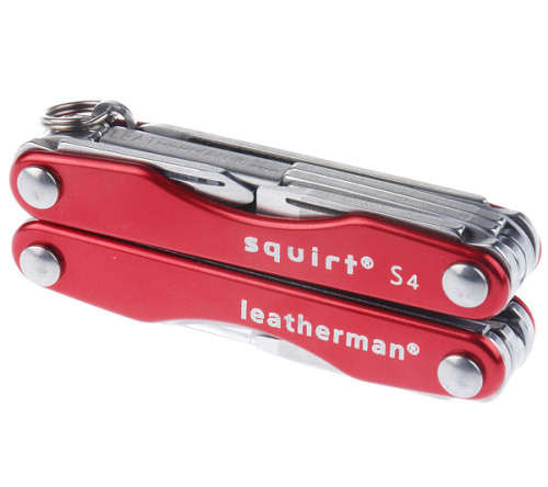 LEATHERMAN SQUIRT S4 | GENUINE LEATHERMAN | METALLIC RED