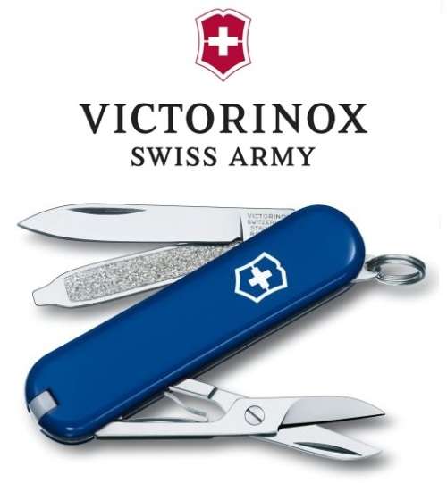VICTORINOX SWISS ARMY KNIFE | CLASSIC 38MM | THE ORIGINAL MULTI-FUNCTION POCKET KNIFE | BLUE