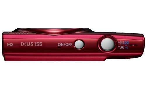 CANON IXUS 155 | SEXY CHROME RED | AS NEW | WITH ORIGINAL CHARGER AND POUCH AND 8GB SDHC CARD
